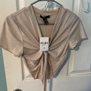 No Boundaries Women's Tan Top